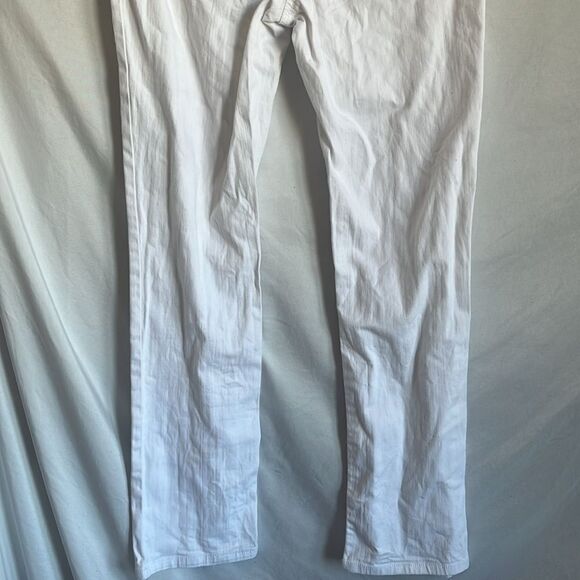 SM220 Contrast petites high waisted white jeans - Picture 6 of 8